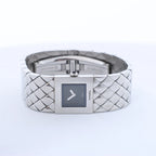 Chanel Matelasse H0009 Y.H.89889 SS QZ Watch with Black Dial