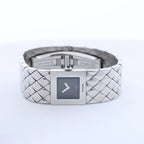 Chanel Matelasse H0009 Y.H.89889 SS QZ Watch with Black Dial
