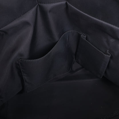 Chanel Paris Biarritz MM Coating Canvas Shoulder Bag in Black