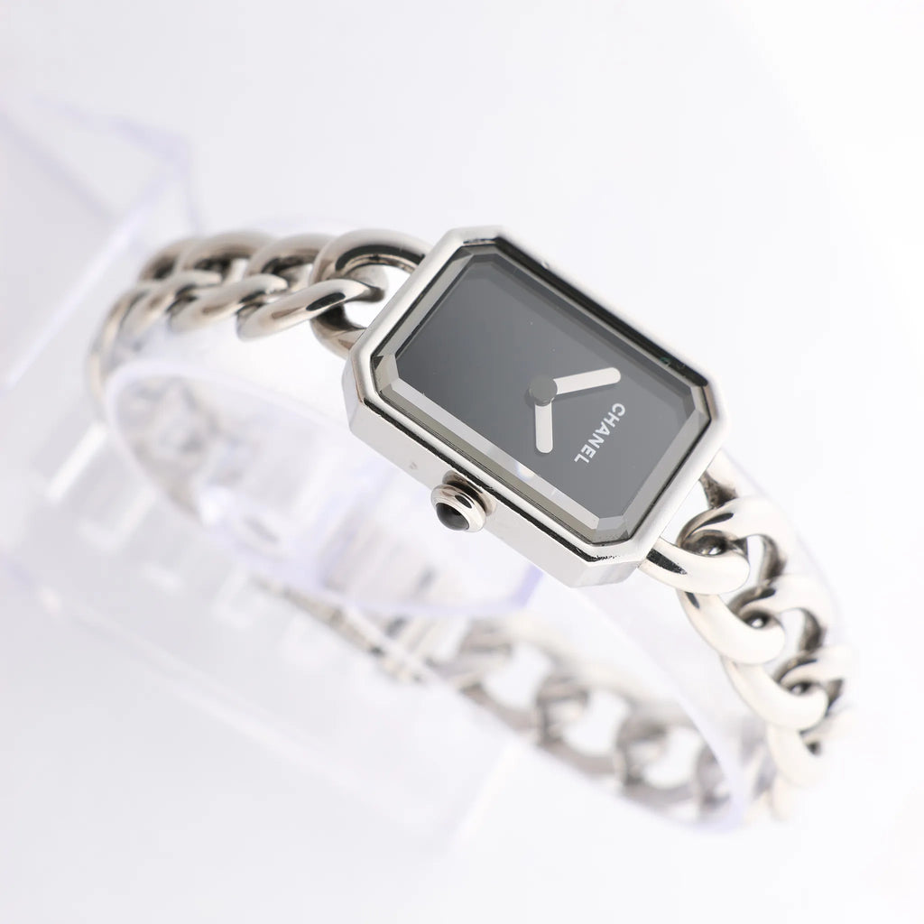 Chanel Premiere H3248 NQG70395 SS QZ Watch with Black Dial