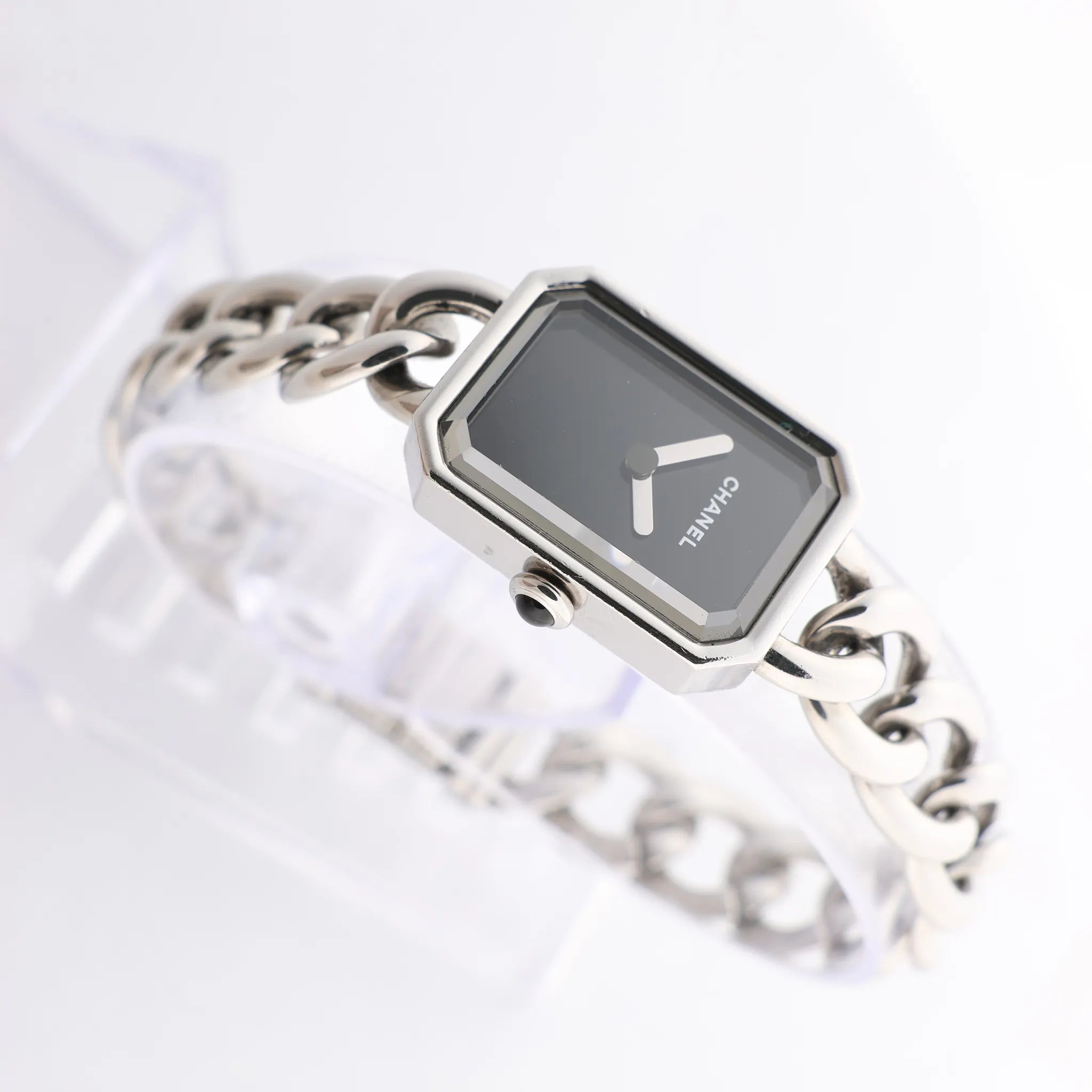 Chanel Premiere H3248 NQG70395 SS QZ Watch with Black Dial