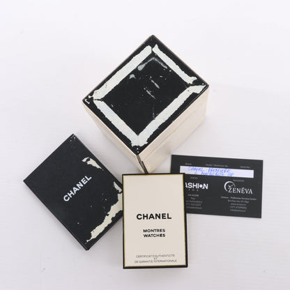 Montre Chanel Premiere L H0001 MN16207 GP et cuir QZ cadran noir