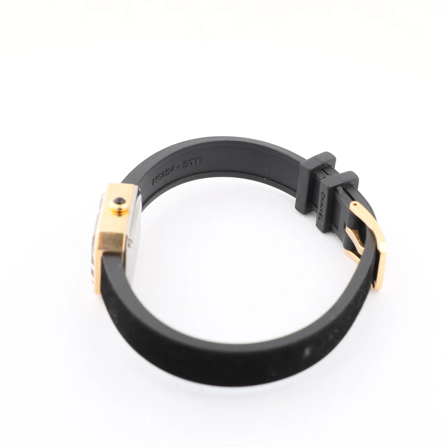 Chanel Premiere H6125 TI 750(YG) Rubber AT Black Dial Watch