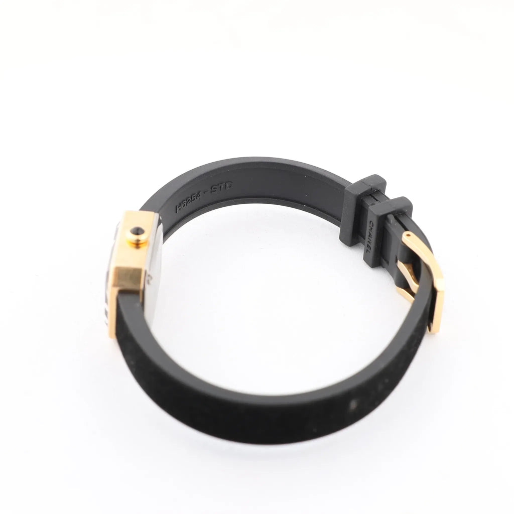 Chanel Premiere H6125 TI 750(YG) Rubber AT Black Dial Watch