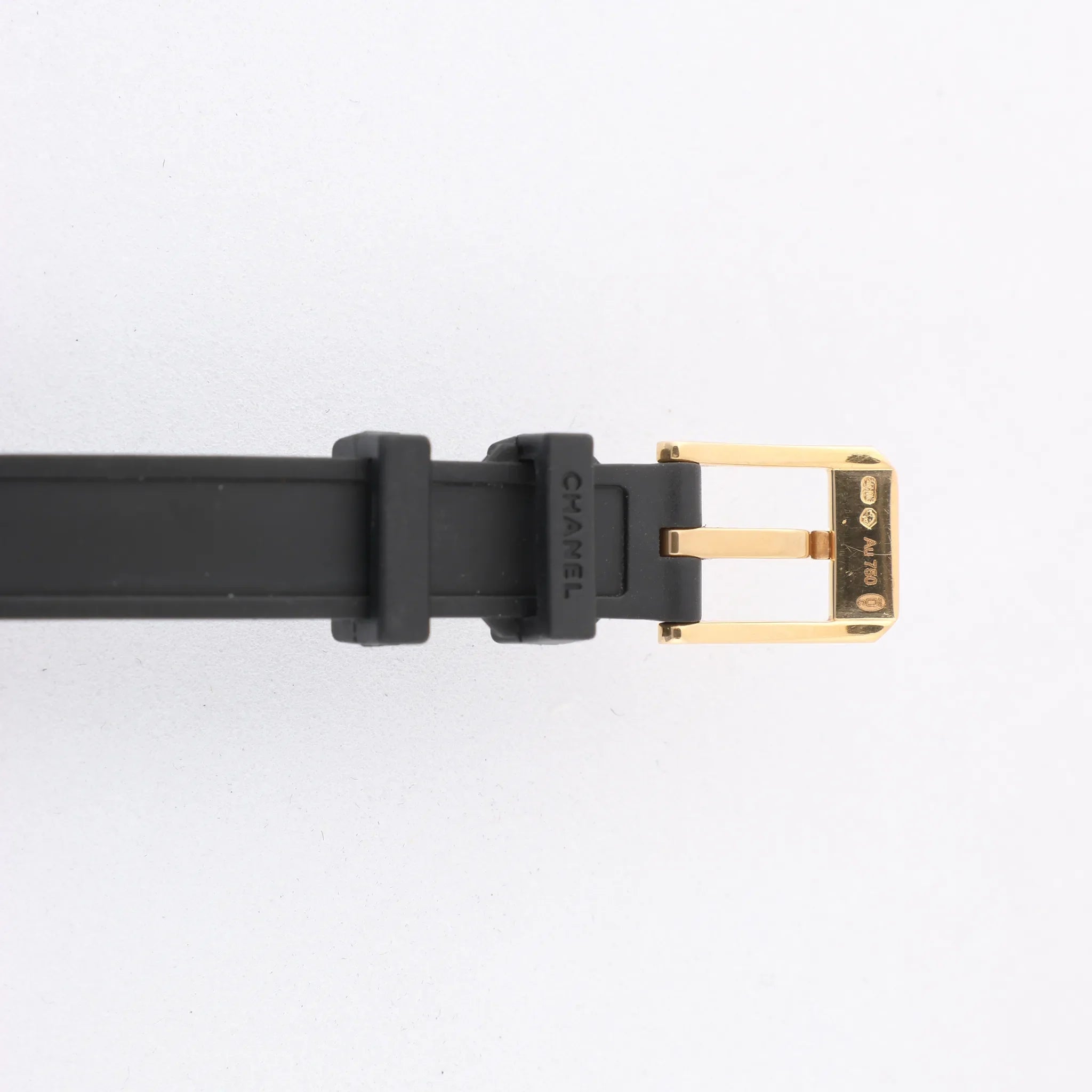 Chanel Premiere H6125 TI 750(YG) Rubber AT Black Dial Watch