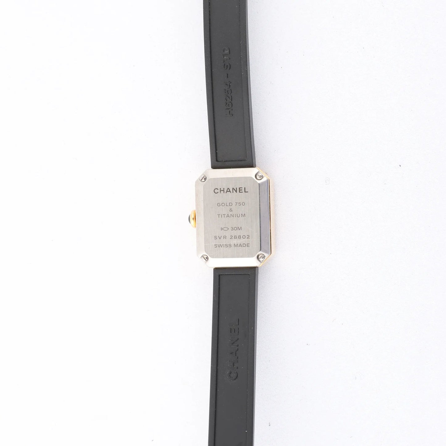 Chanel Premiere H6125 TI 750(YG) Rubber AT Black Dial Watch