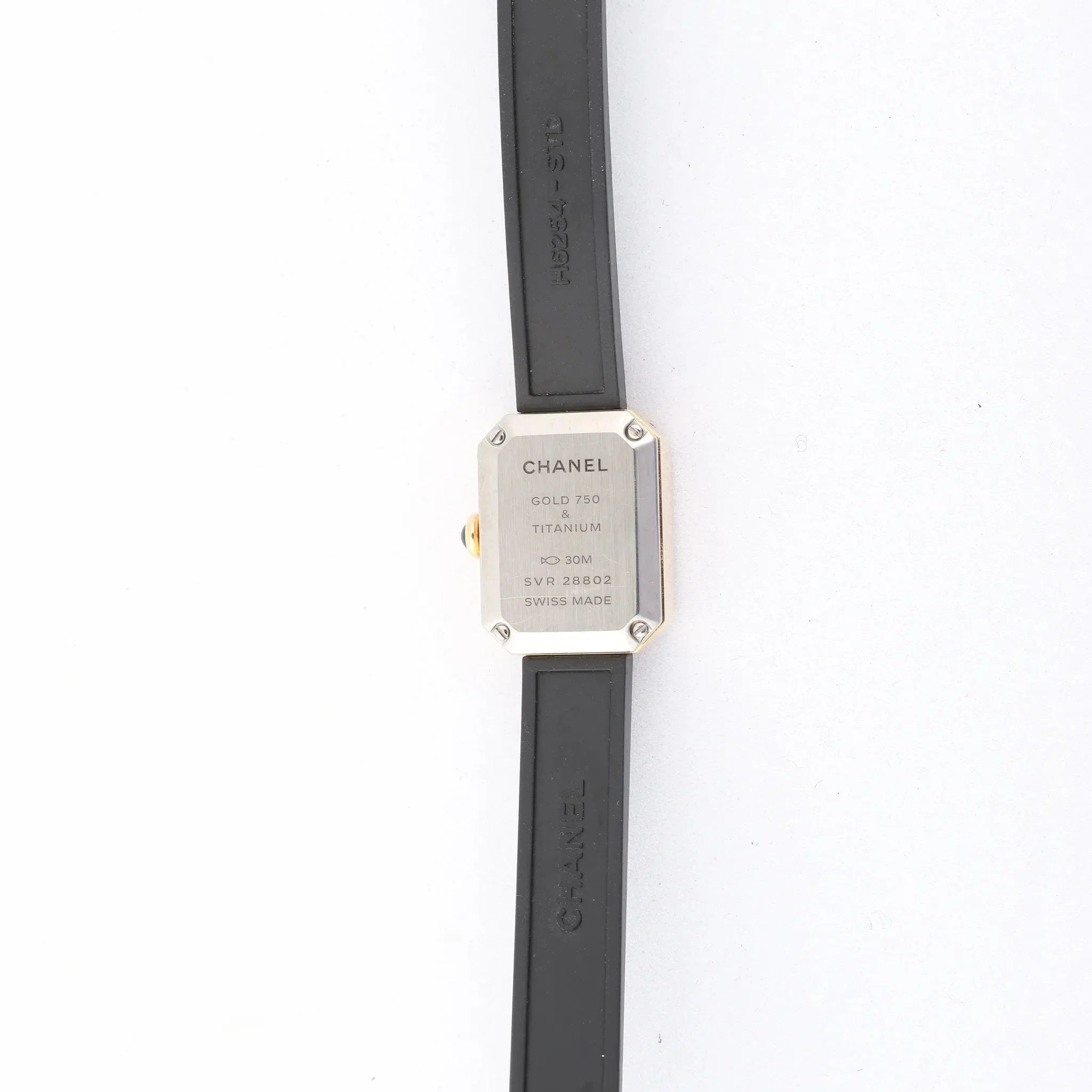 Chanel Premiere H6125 TI 750(YG) Rubber AT Black Dial Watch