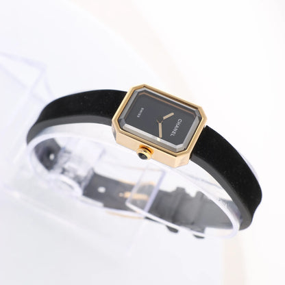 Chanel Premiere H6125 TI 750(YG) Rubber AT Black Dial Watch