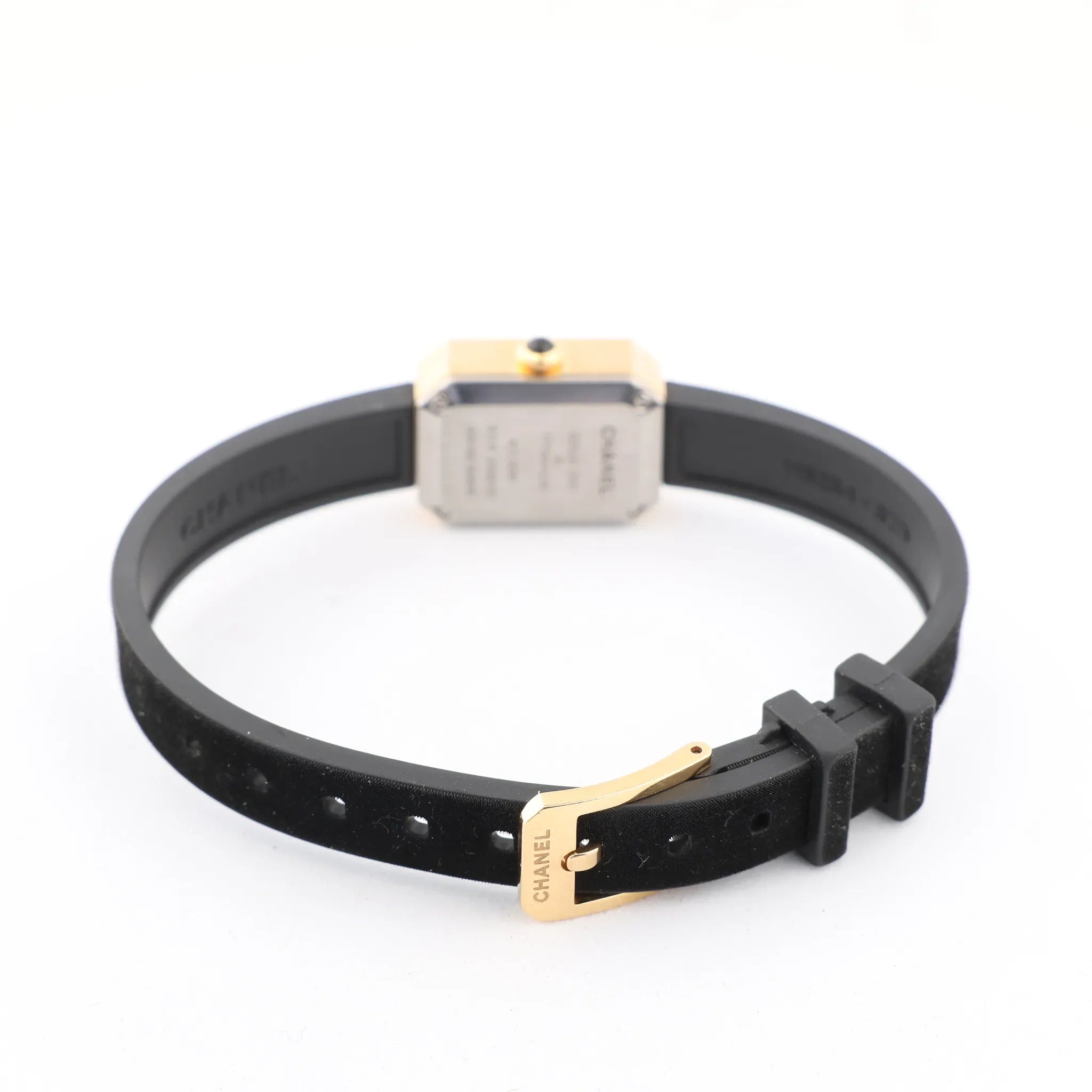 Chanel Premiere H6125 TI 750(YG) Rubber AT Black Dial Watch