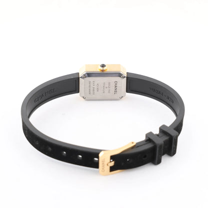 Chanel Premiere H6125 TI 750(YG) Rubber AT Black Dial Watch
