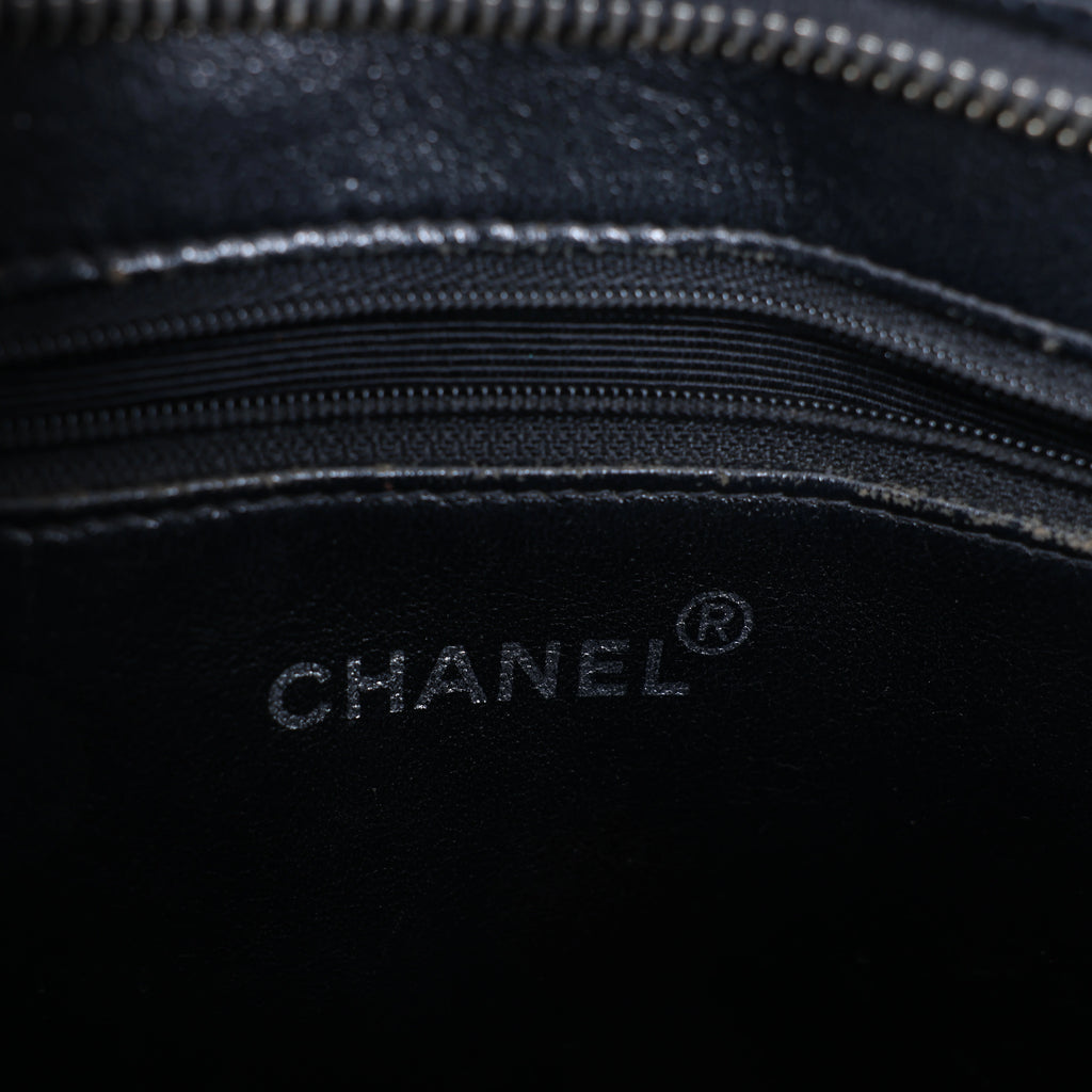 Chanel Re-Release Caviar Leather Shoulder Bag in Black 6665730