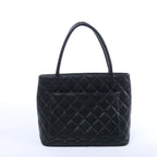 Chanel Re-Release Caviar Leather Shoulder Bag in Black 6665730