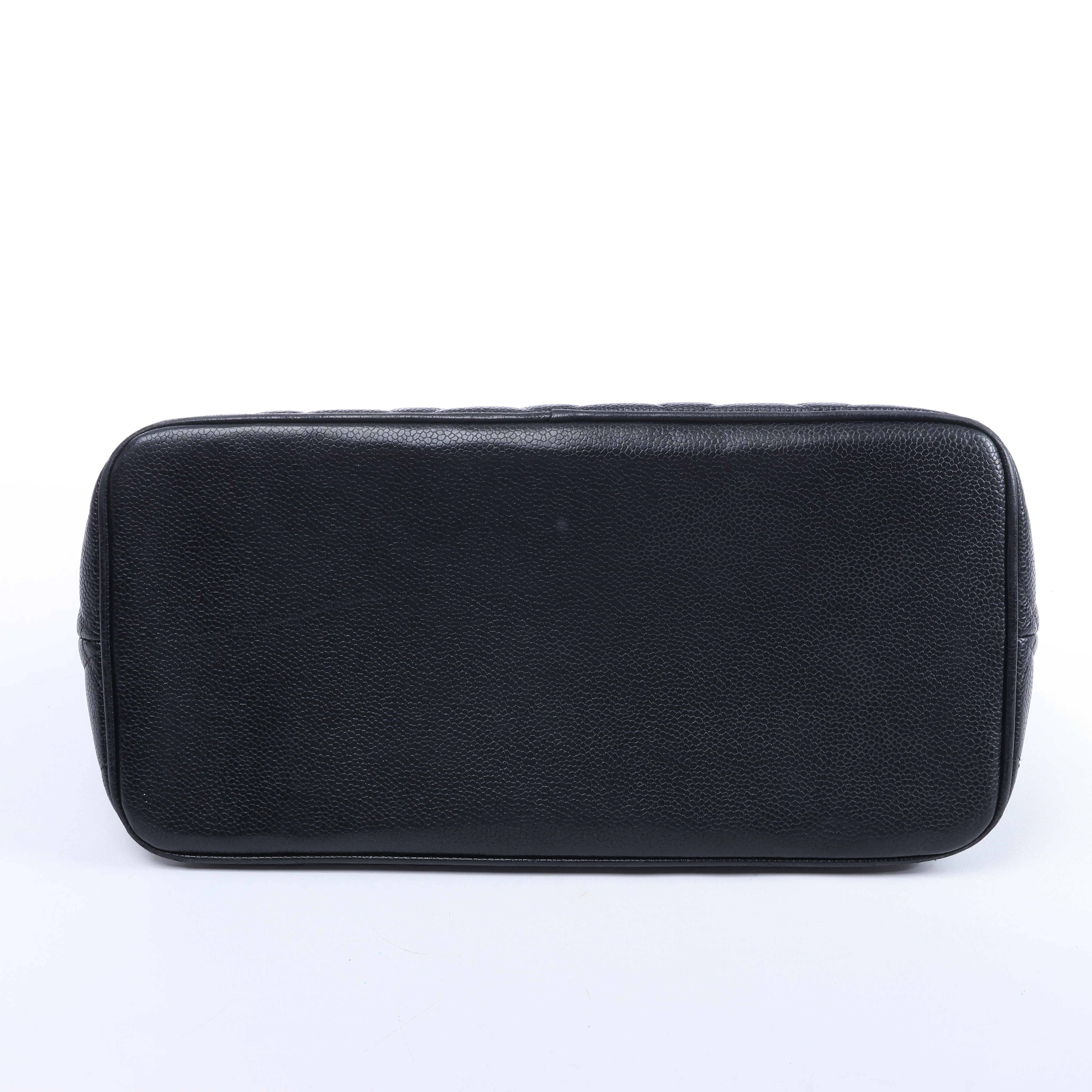 Chanel Re-Release Caviar Leather Shoulder Bag in Black 6665730