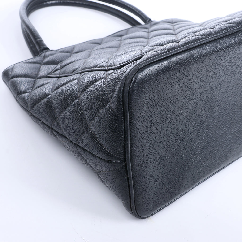 Chanel Re-Release Caviar Leather Shoulder Bag in Black 6665730