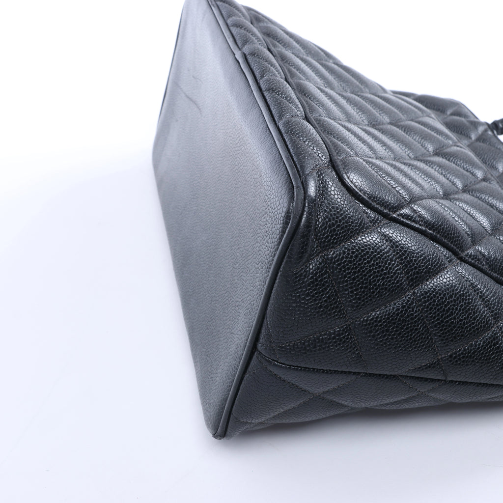 Chanel Re-Release Caviar Leather Shoulder Bag in Black 6665730