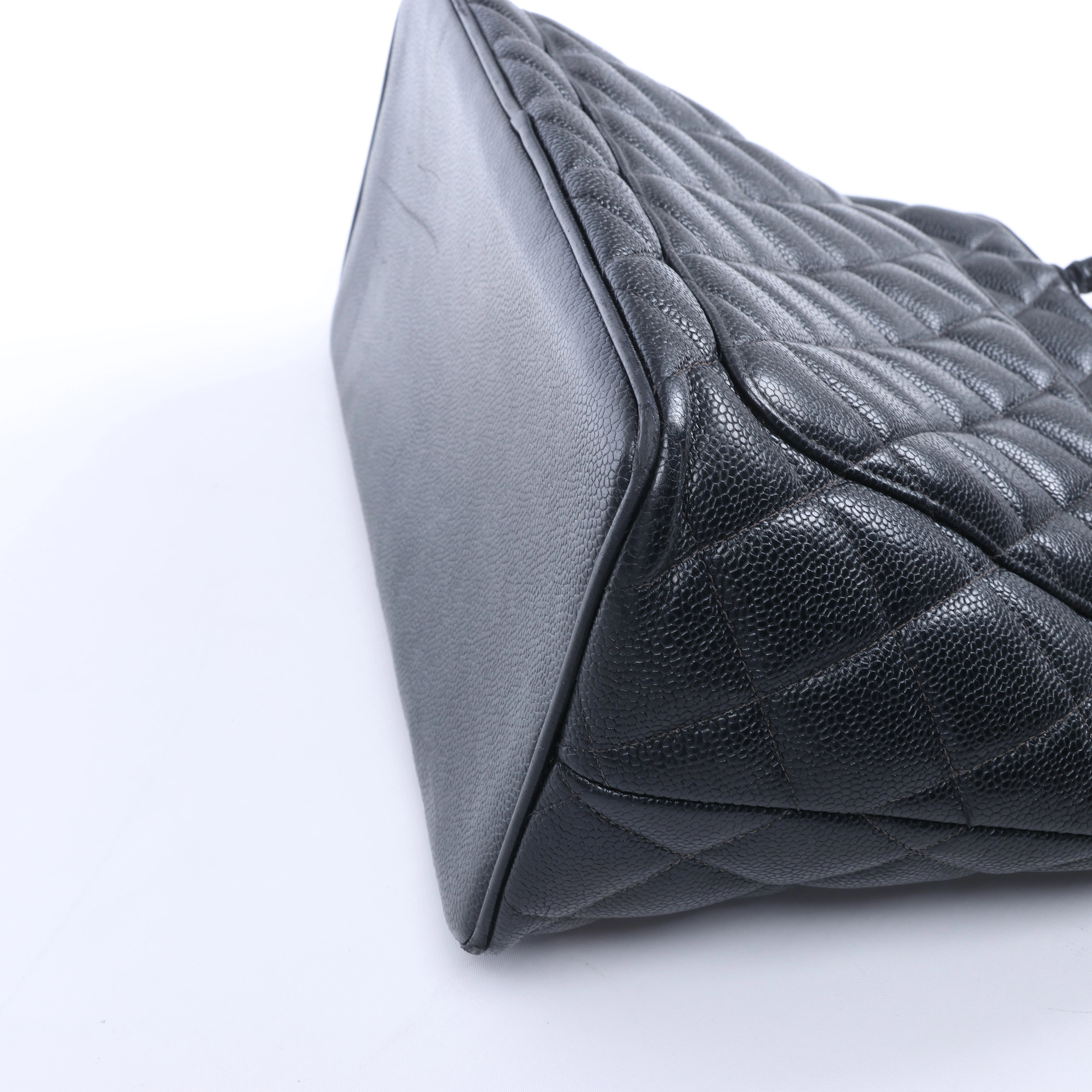 Chanel Re-Release Caviar Leather Shoulder Bag in Black 6665730
