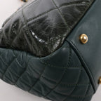 Chanel Reissue Accordion Quilted Leather Mix Shoulder Bag in Green
