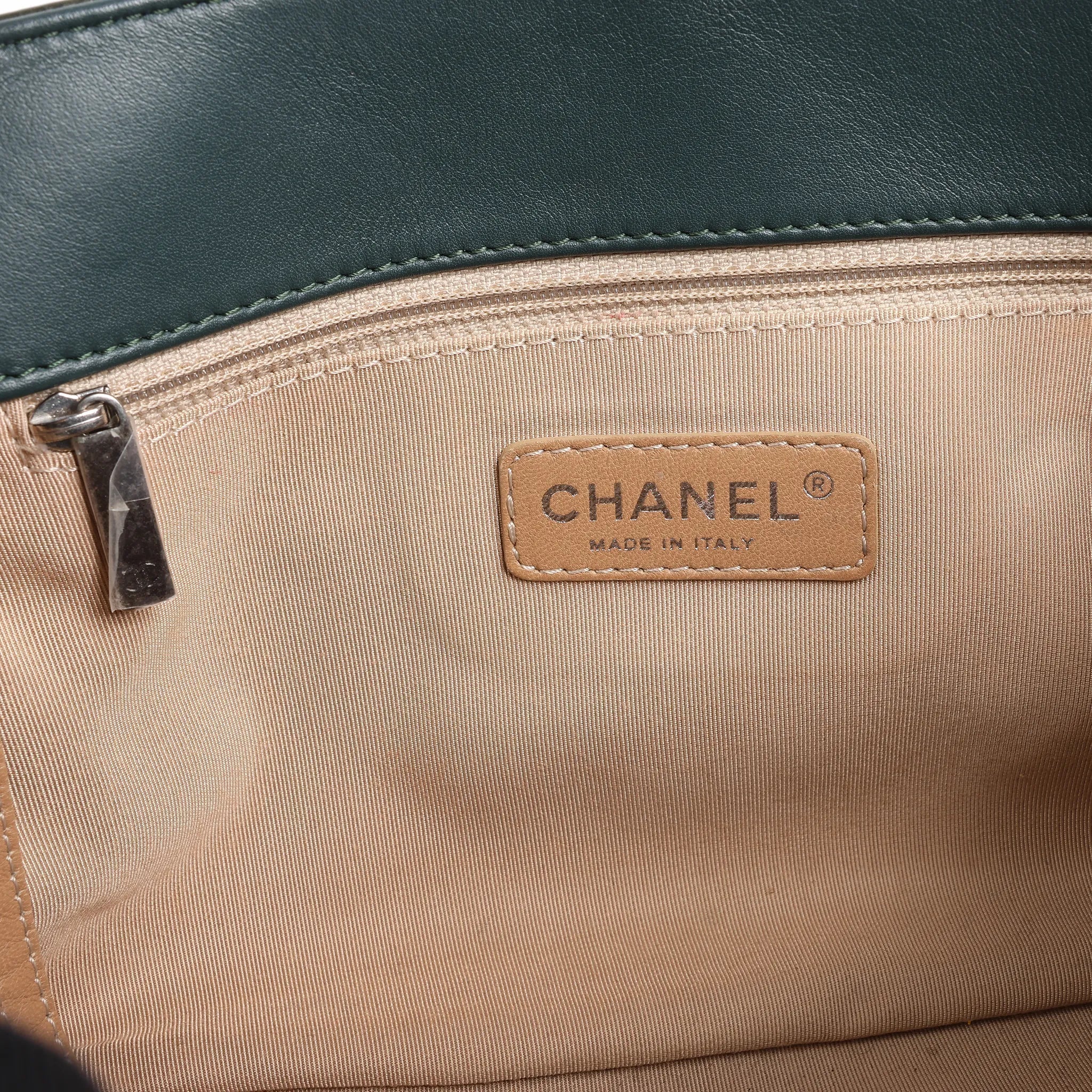 Chanel Reissue Accordion Quilted Leather Mix Shoulder Bag in Green