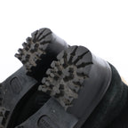 Chanel Sports Suede Leather Shearling Boots in Black G26245, Size 35.5 EU