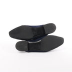 Chanel Star Rhinestone Suede x Fabric Mule in Navy x Black G35835, Size 41 EU