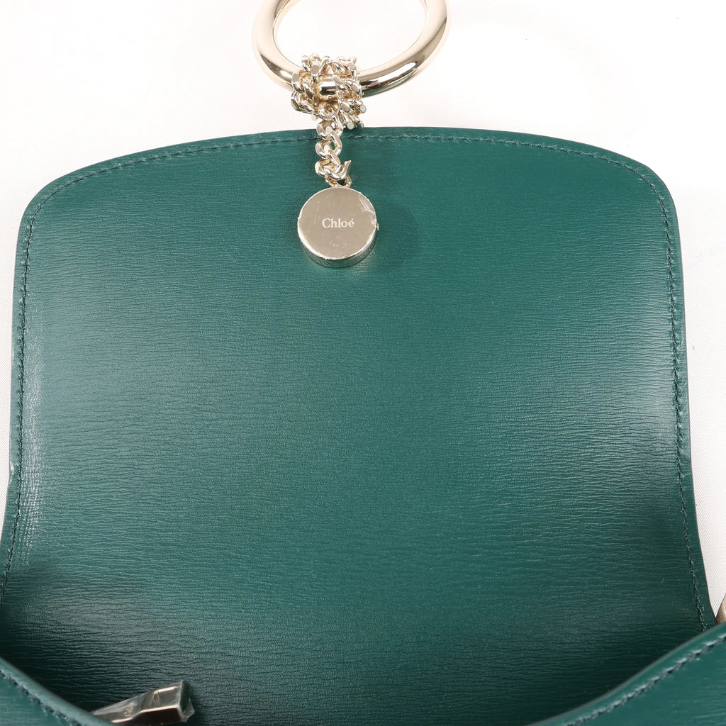 Chloe Arlène Leather Shoulder bag in Green
