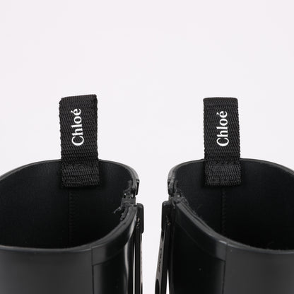 Chloe BETTY Rubber Boots in Black, Size 38 EU