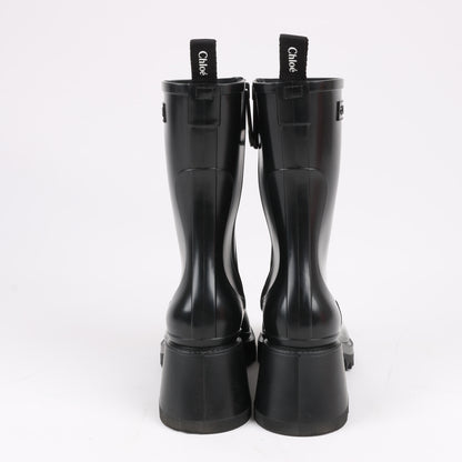 Chloe BETTY Rubber Boots in Black, Size 38 EU