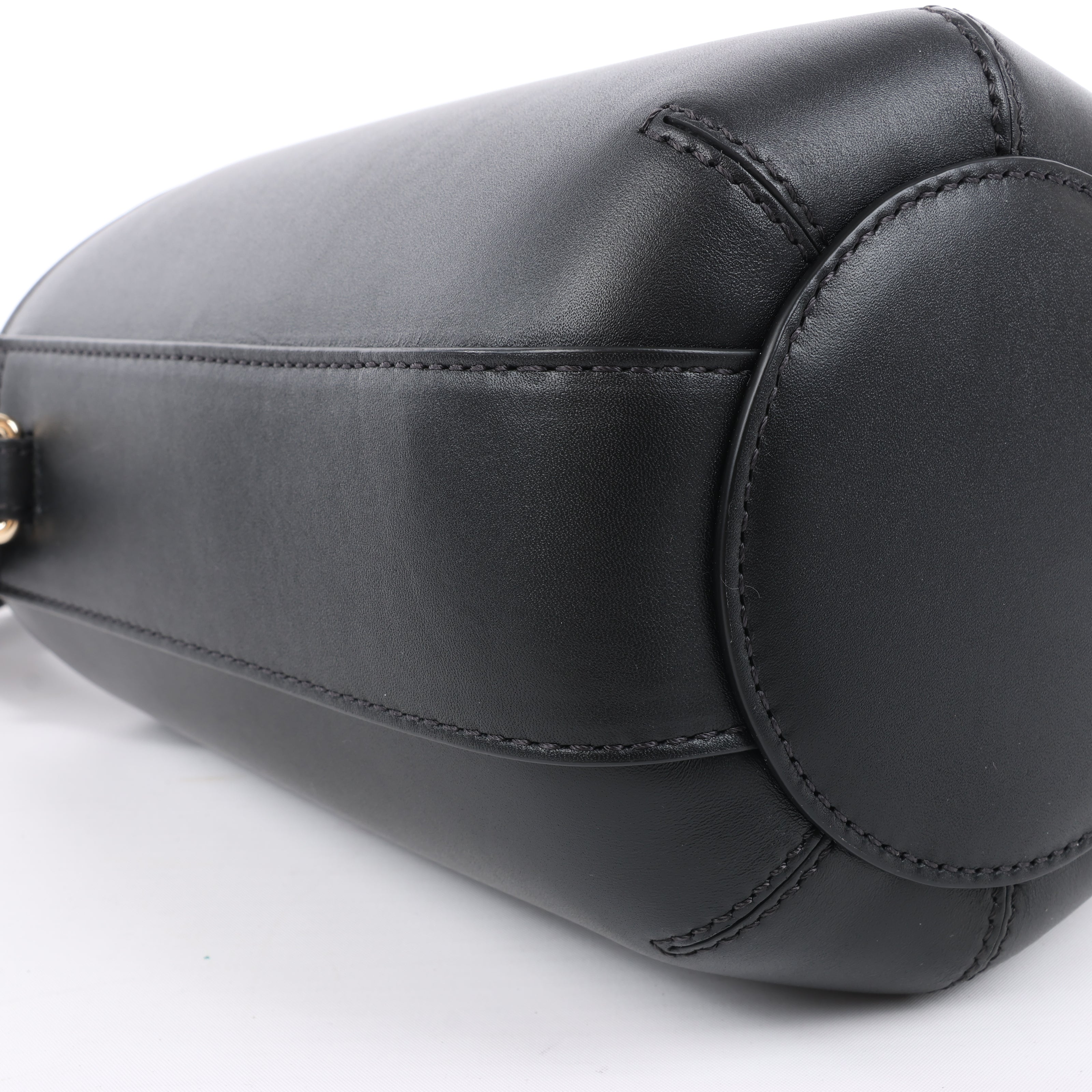 Chloe Sense Buckets Leather 2Way Handbag in Black
