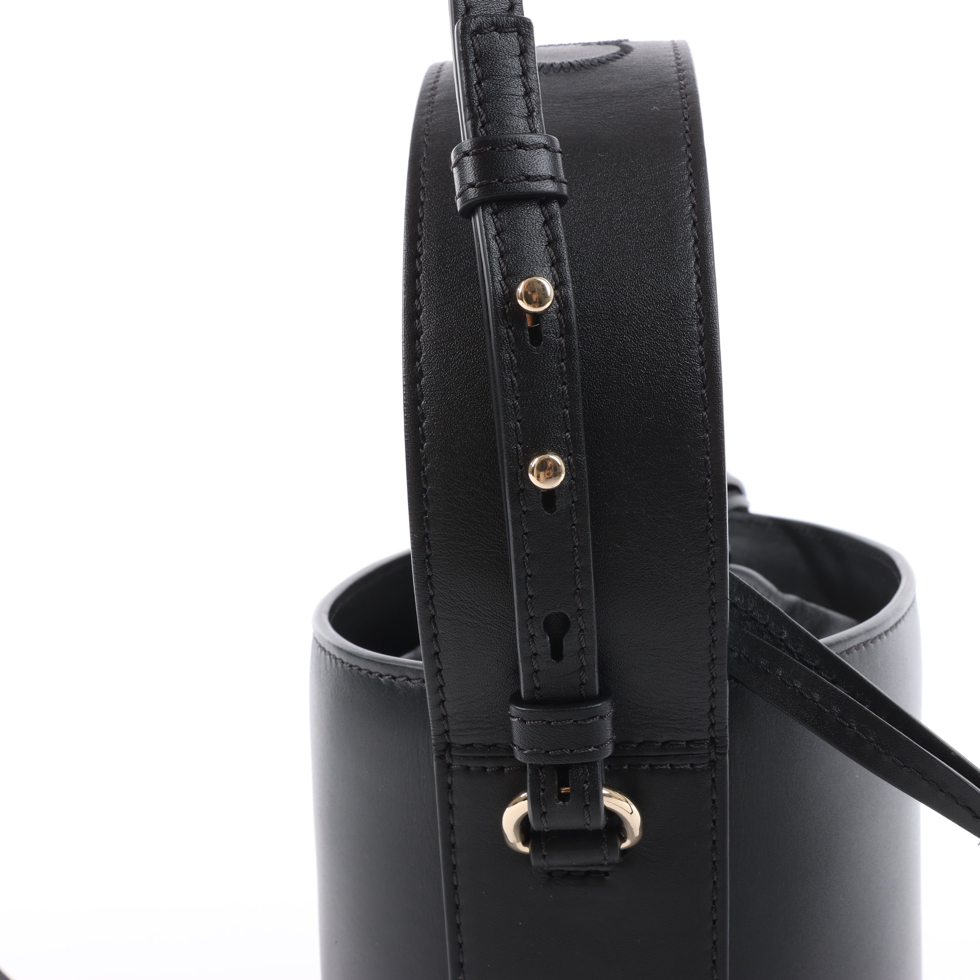 Chloe Sense Buckets Leather 2Way Handbag in Black