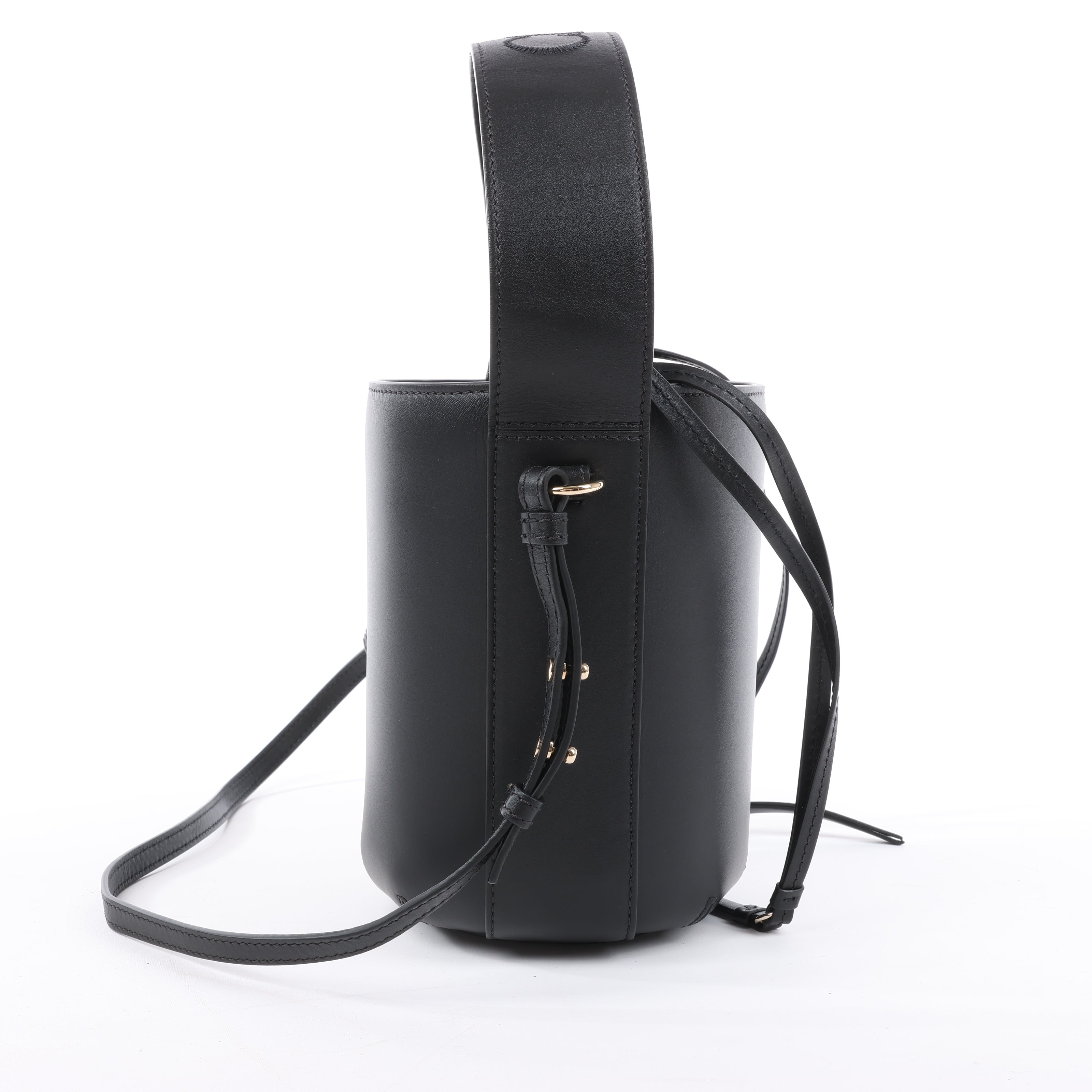 Chloe Sense Buckets Leather 2Way Handbag in Black