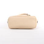 Bolso Chloé Woody Small de lona y piel bicolor en beige y azul