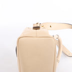 Bolso Chloé Woody Small de lona y piel bicolor en beige y azul