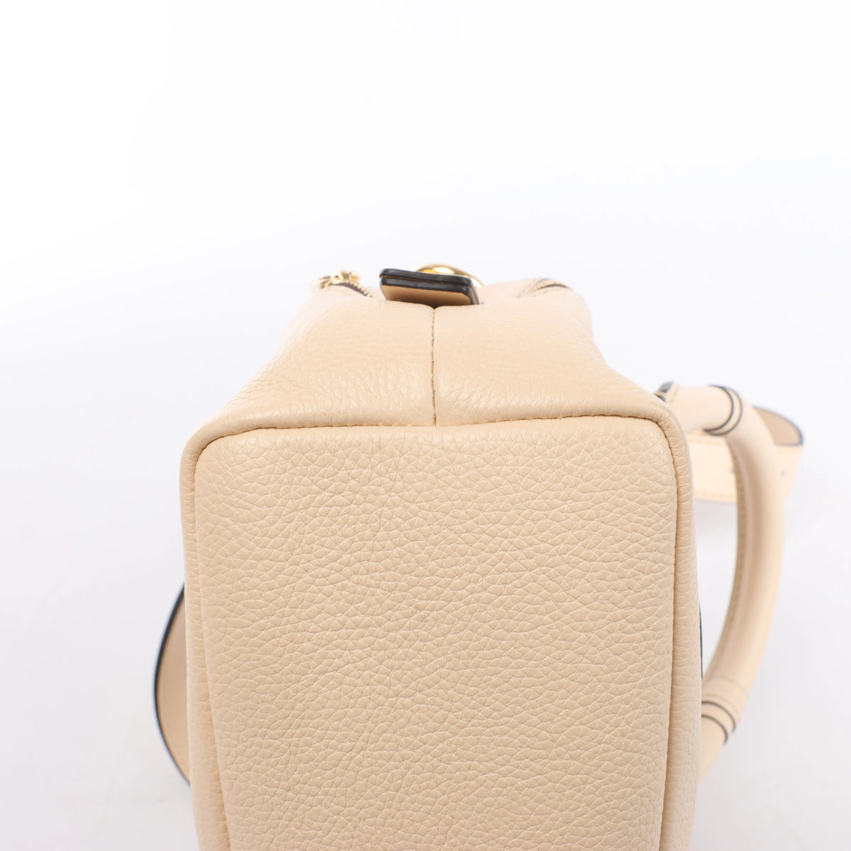 Bolso Chloé Woody Small de lona y piel bicolor en beige y azul