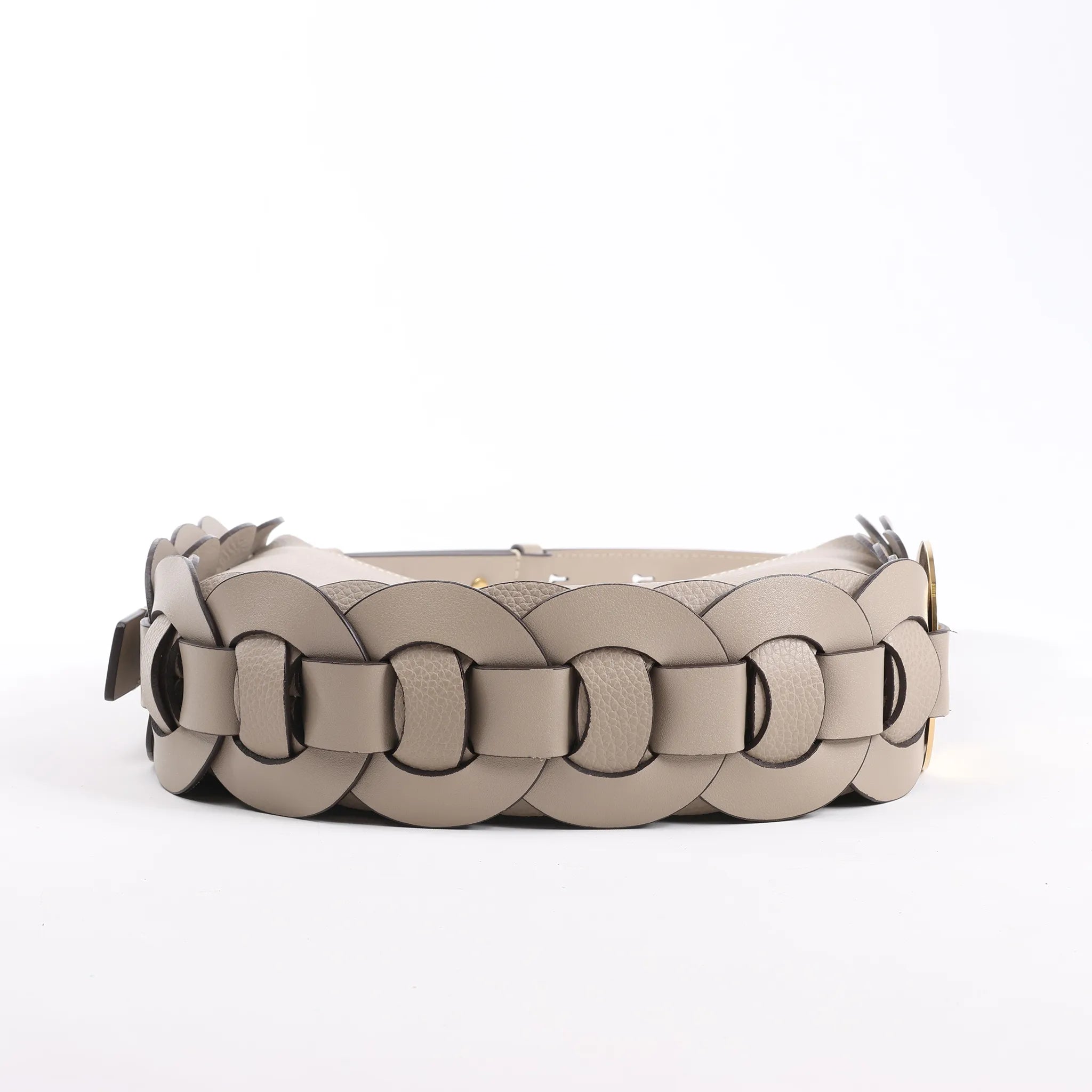 Chloe Darryl Leather Shoulder Bag in Taupe