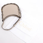 Chloe Darryl Leather Shoulder Bag in Taupe
