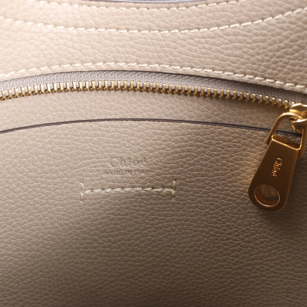 Chloe Darryl Leather Shoulder Bag in Taupe