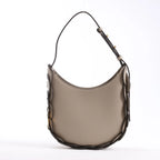 Chloe Darryl Leather Shoulder Bag in Taupe