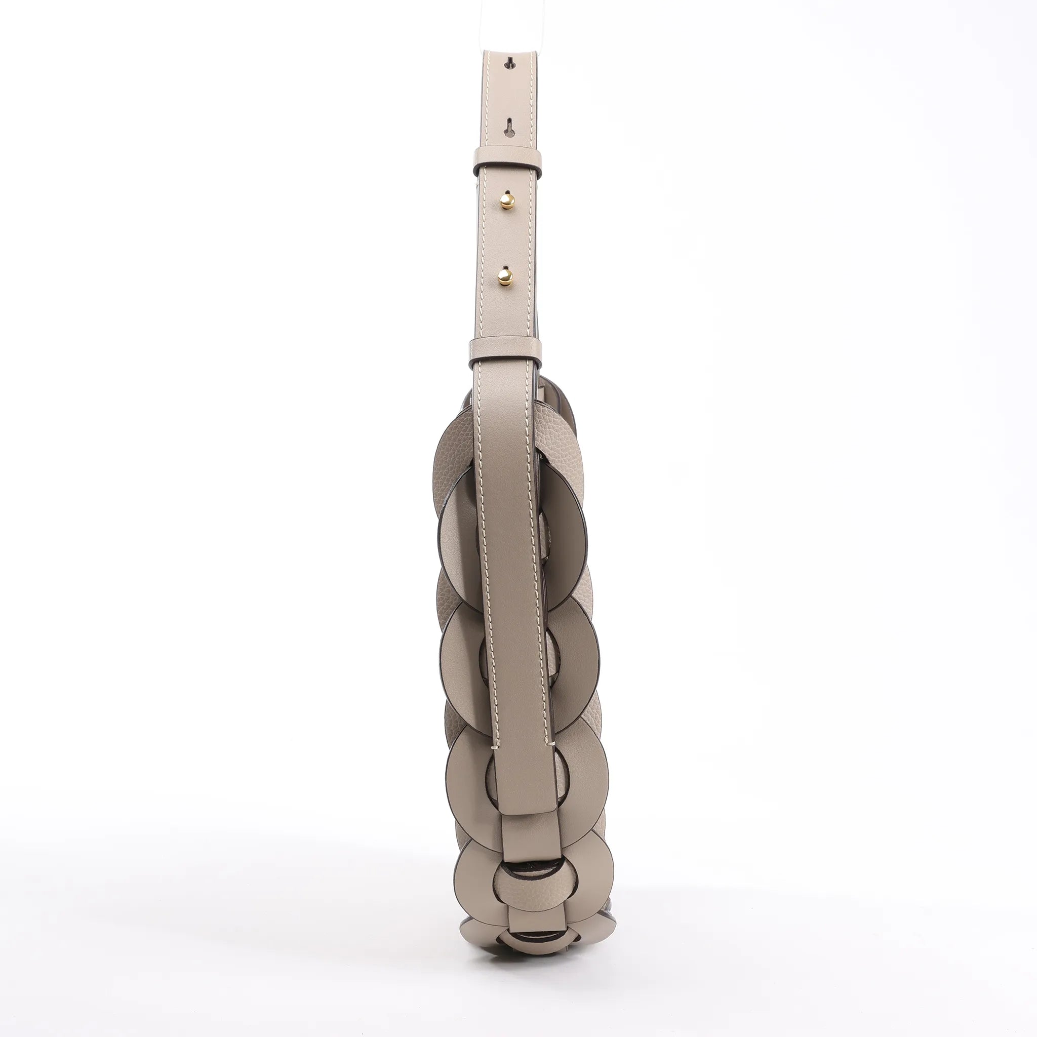 Chloe Darryl Leather Shoulder Bag in Taupe