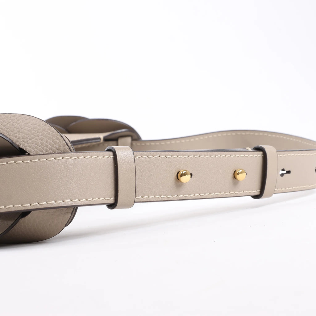 Chloe Darryl Leather Shoulder Bag in Taupe
