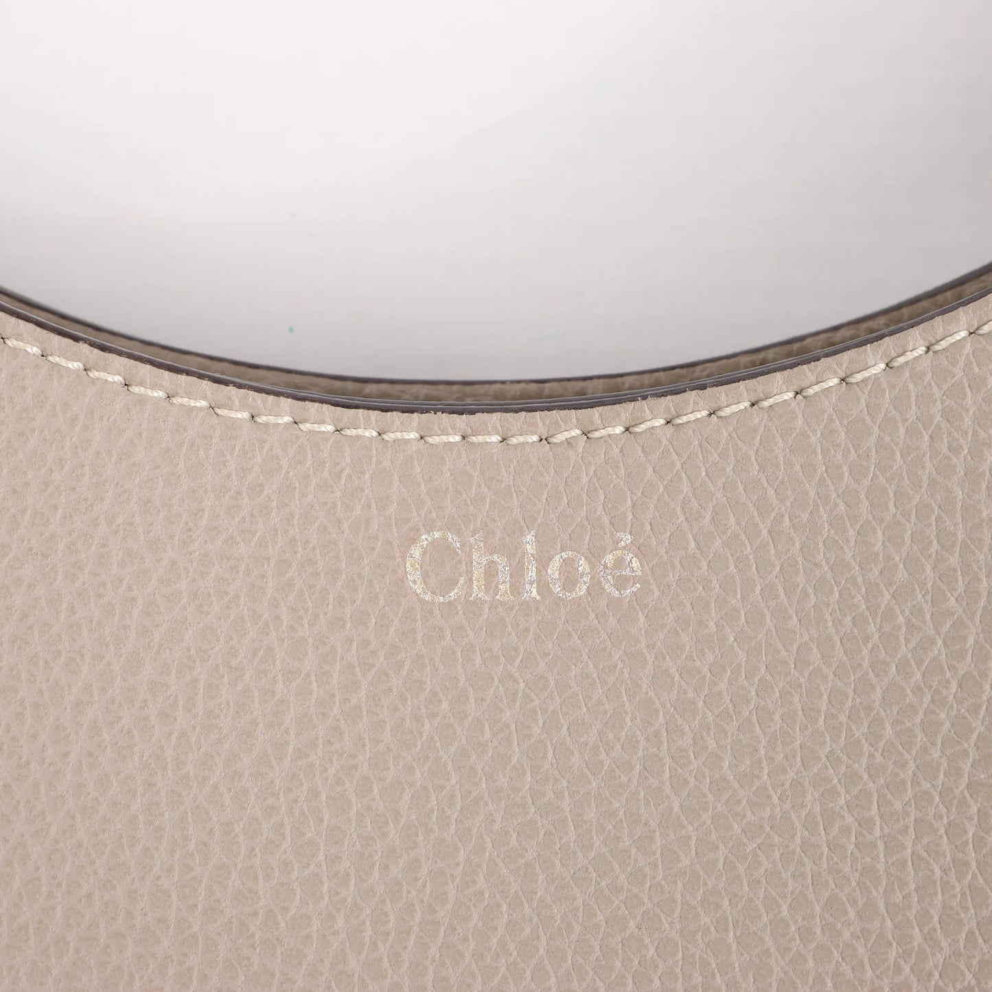 Chloe Darryl Leather Shoulder Bag in Taupe