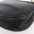 Chloe Drew Leather Chain Crossbody Bag in Black
