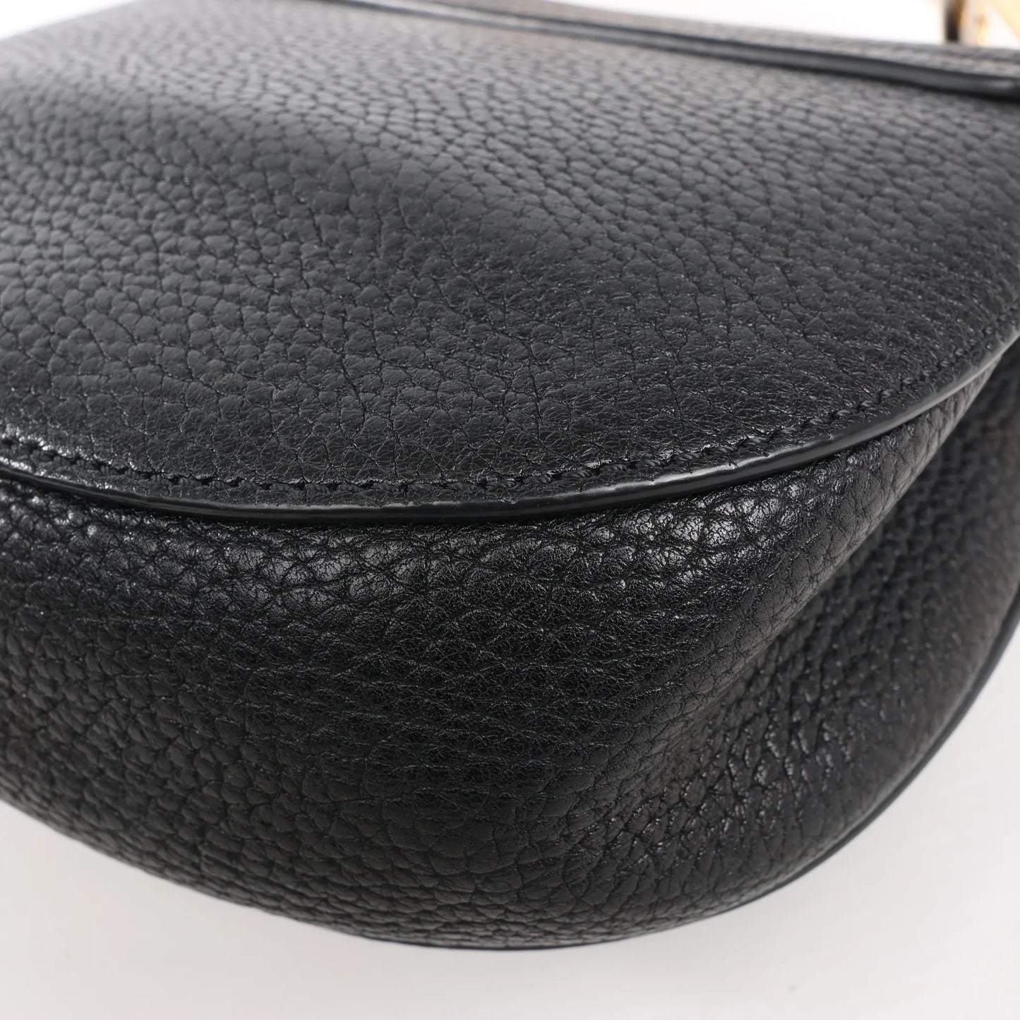 CHLOE Drew Leather Chain Shoulder Bag in Black