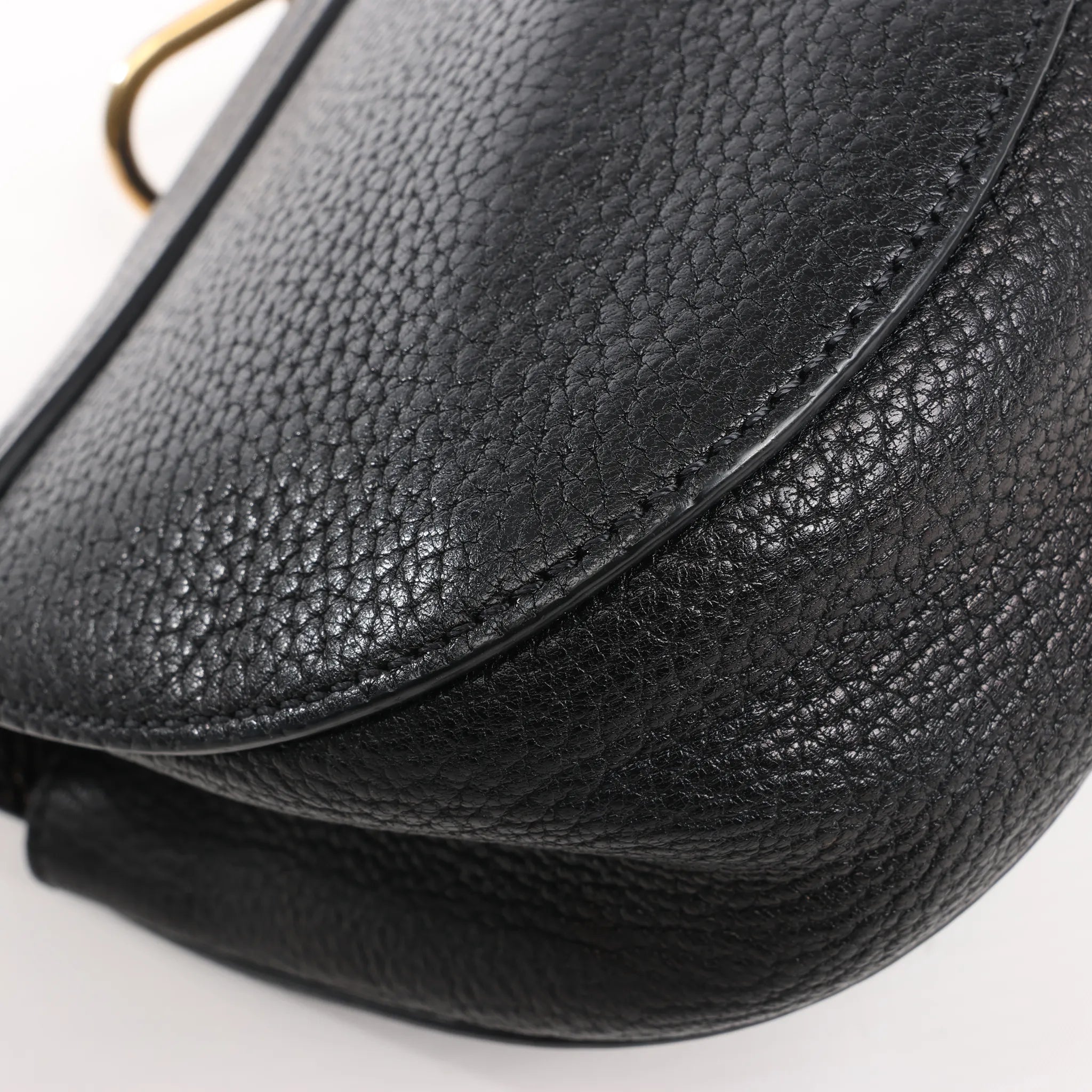 Chloe Drew Leather Chain Crossbody Bag in Black