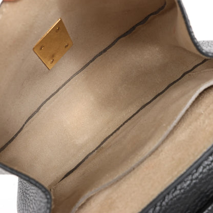 CHLOE Drew Leather Chain Shoulder Bag in Black