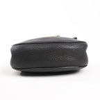 Chloe Drew Leather Chain Crossbody Bag in Black