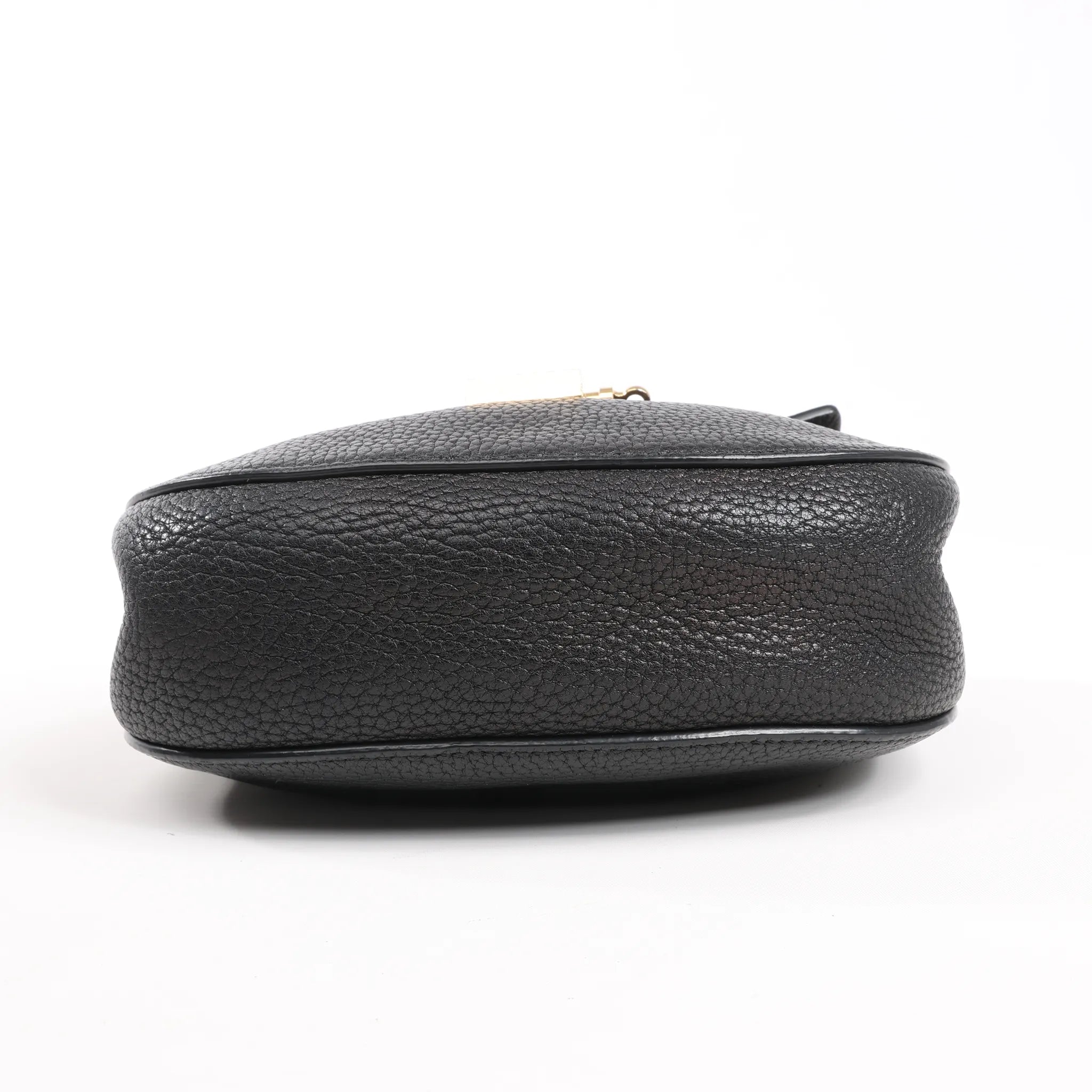Chloe Drew Leather Chain Crossbody Bag in Black
