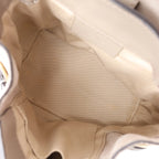 Chloe Faye Leather x Suede Backpack in Beige