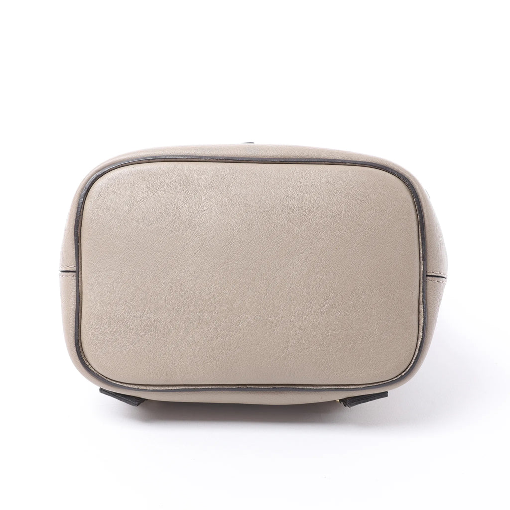 Chloe Faye Leather x Suede Backpack in Beige