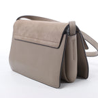 Chloe Faye Suede & Leather Crossbody Bag in Beige