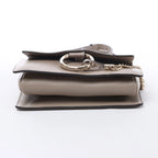 Chloe Faye Suede & Leather Crossbody Bag in Beige
